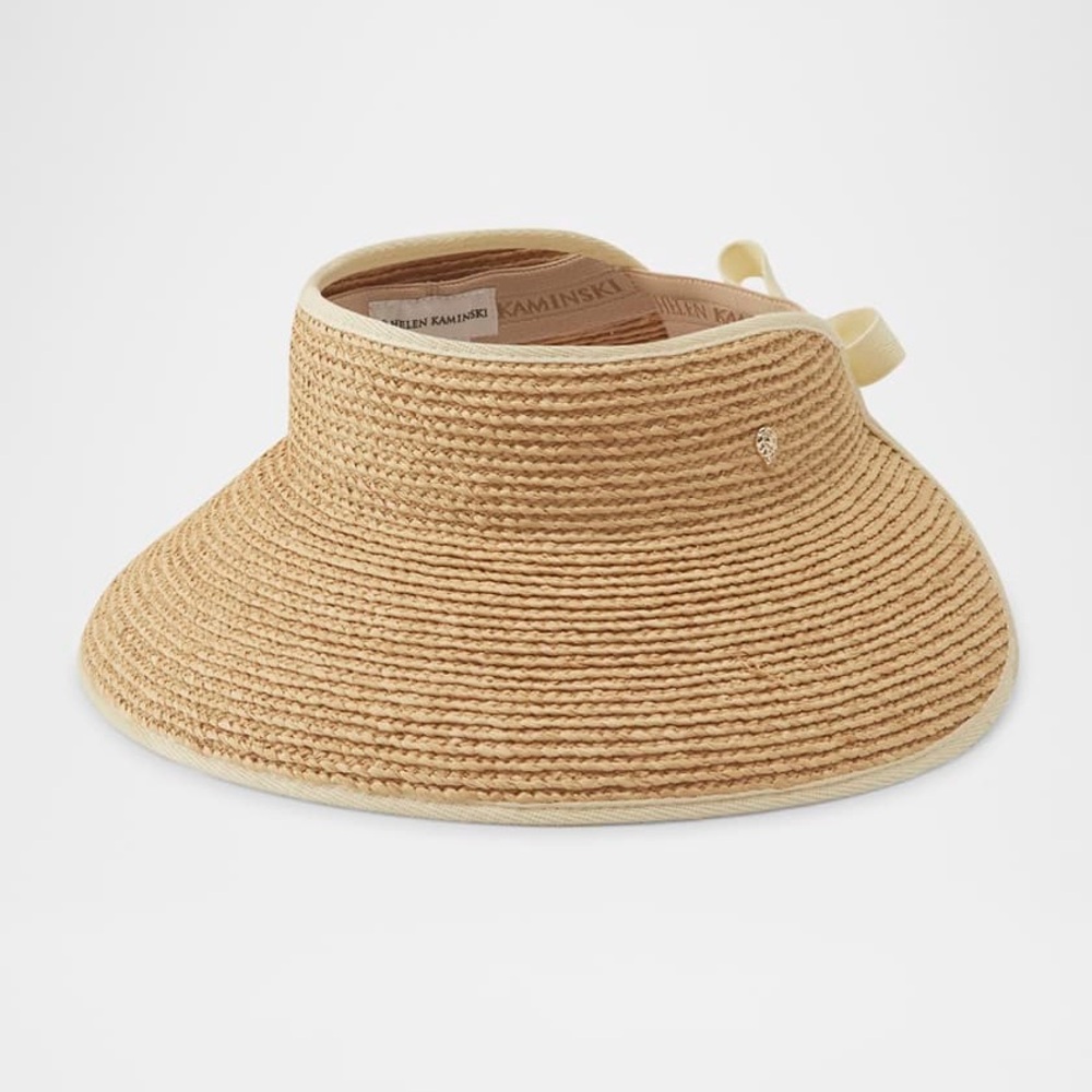 Helen Kaminski Woven “Mita” Visor. One size.